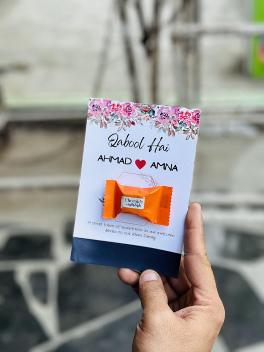 Customize Mini Chocolate Cards (Pack Of 20)