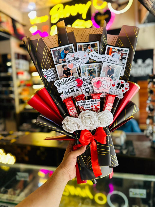 Picture Bouquet with Chocolate