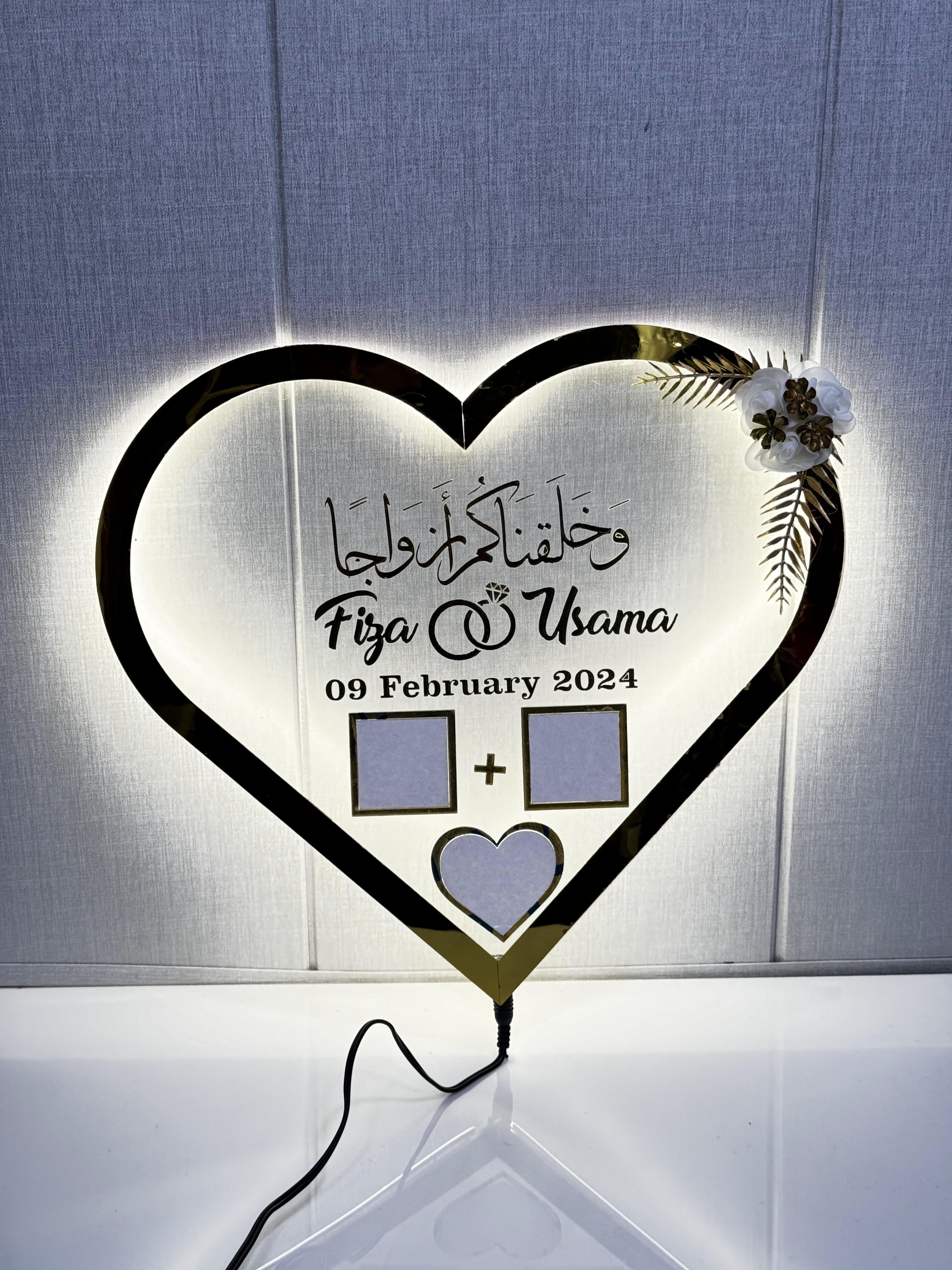 Heart Light Acrylic Thumboard