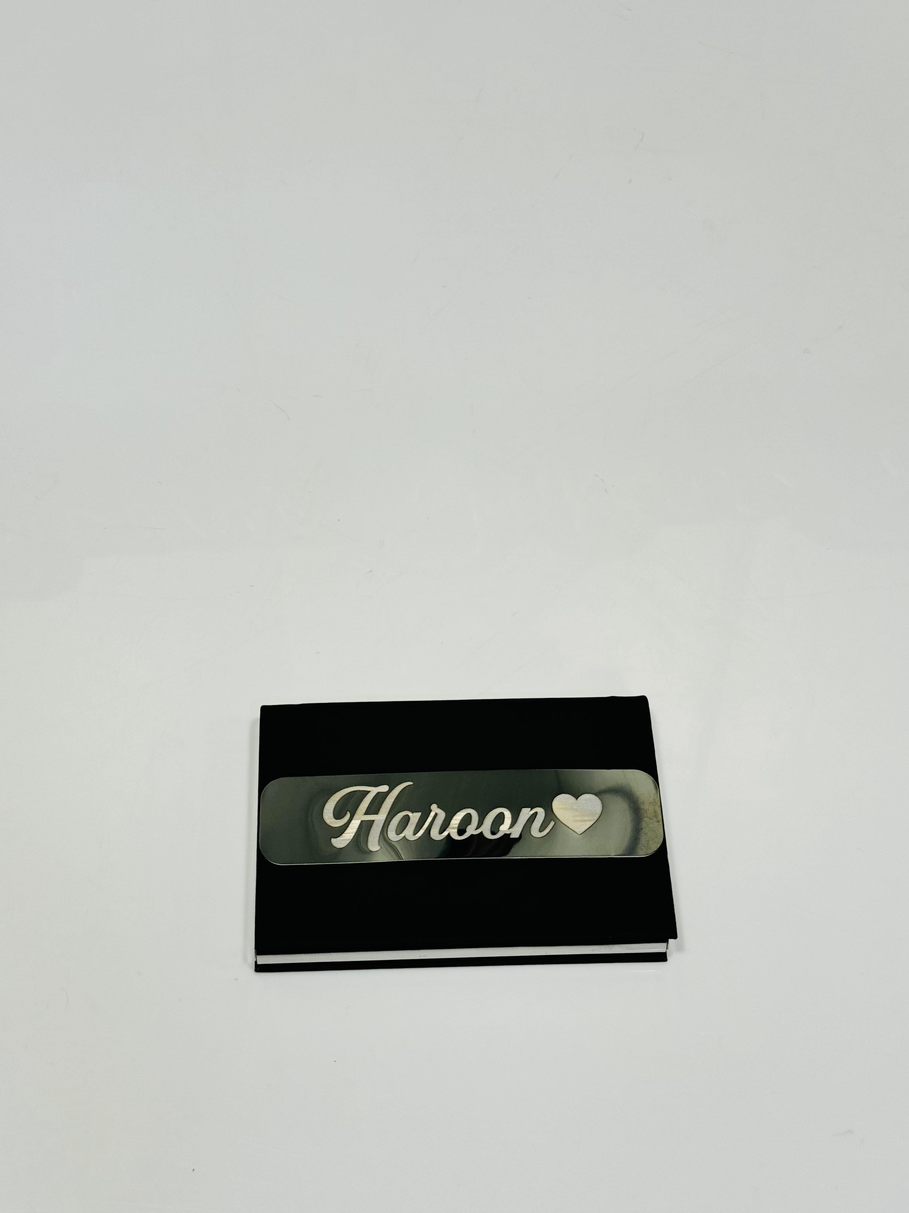 Card Holder With Name