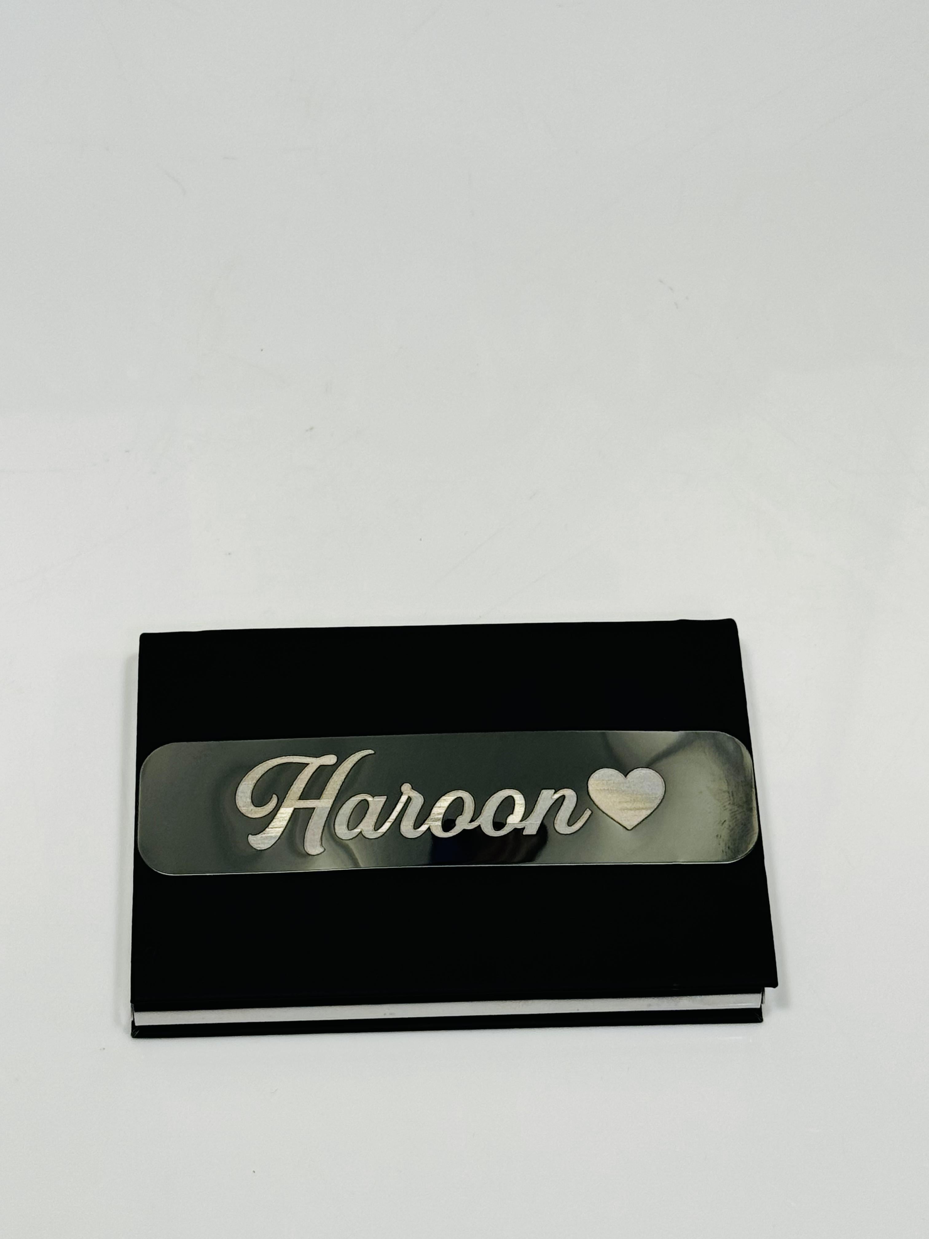 Card Holder With Name