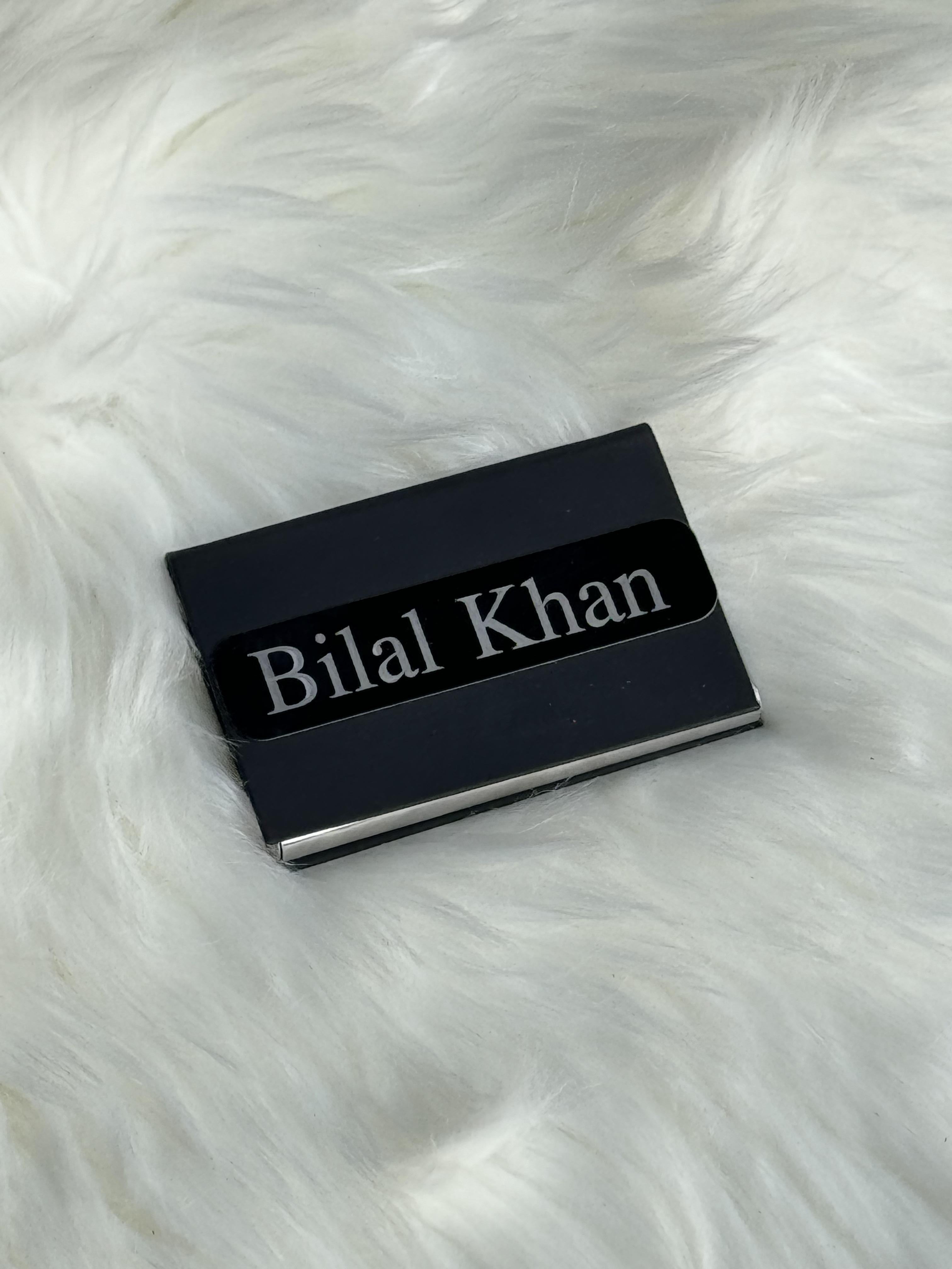 Card Holder With Name