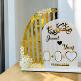 Nikkah Thumboard Frame With Name