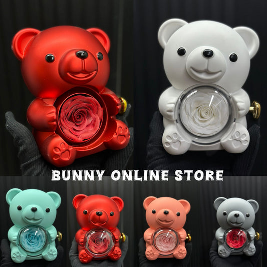Ring Flower Teddy Box