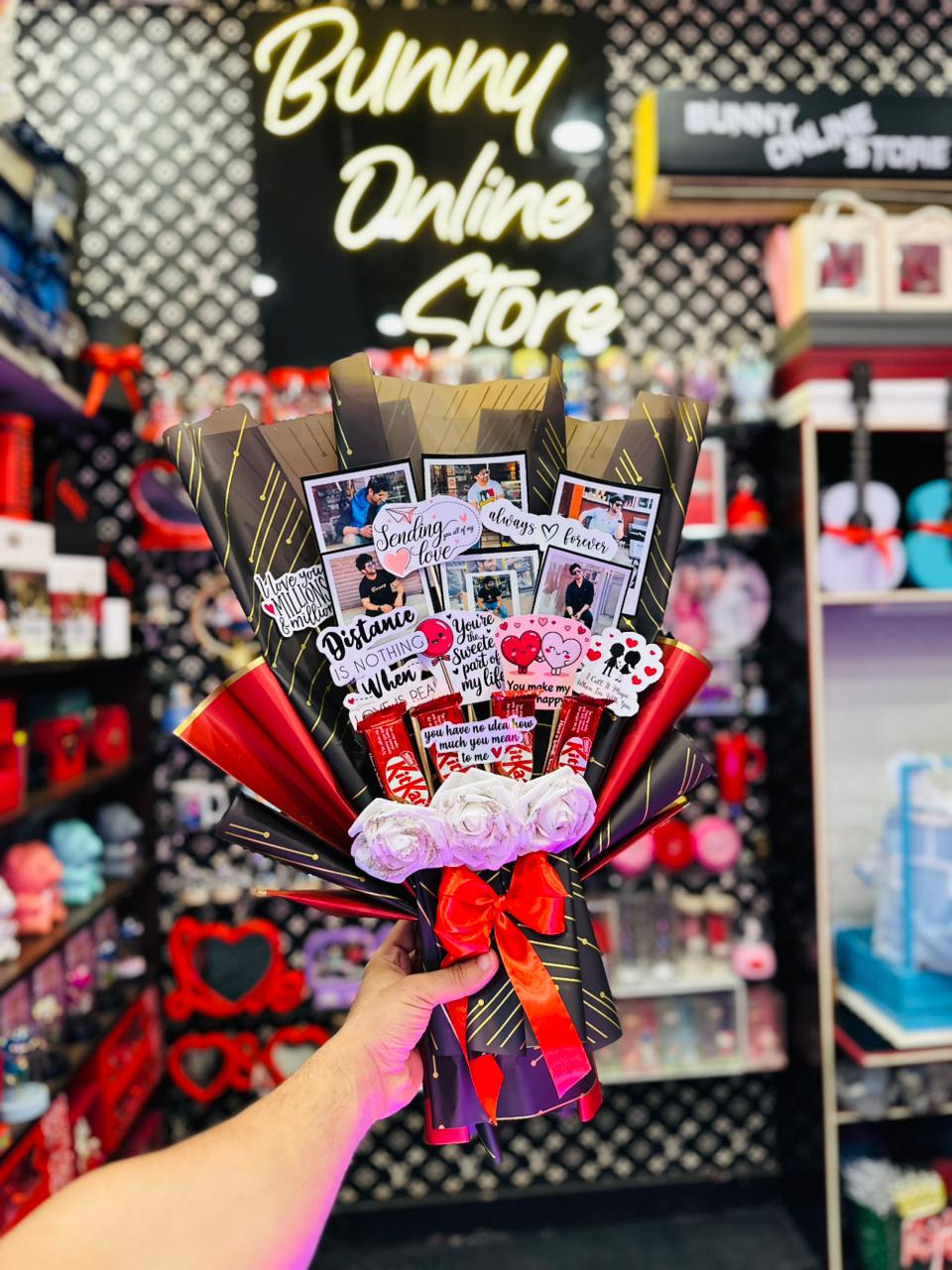 Picture Bouquet with Chocolate