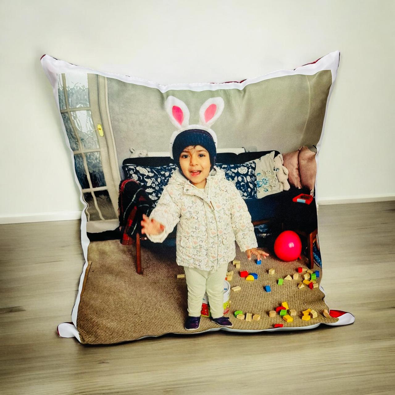 Silk Cushion With Picture